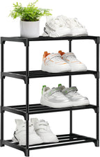 Shoe Rack Stackable Small Racks 3 Tier Footware