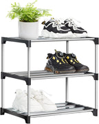 Shoe Rack Stackable Small Racks 3 Tier Footware
