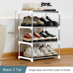 Shoe Rack Stackable Small Racks 3 Tier Footware