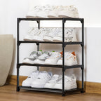 Shoe Rack Stackable Small Racks 3 Tier Footware