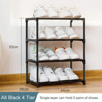 Shoe Rack Stackable Small Racks 3 Tier Footware