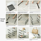 Shoe Rack Stackable Small Racks 3 Tier Footware