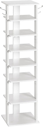 Shoe Rack Wooden Tall Narrow Storage Organizer