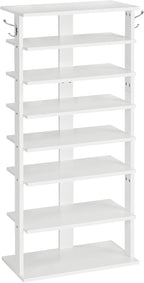 Shoe Rack Wooden Tall Narrow Storage Organizer