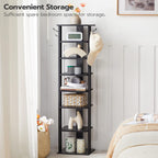 Shoe Rack Wooden Tall Narrow Storage Organizer