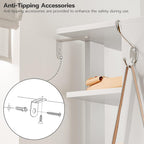 Shoe Rack Wooden Tall Narrow Storage Organizer