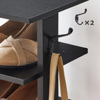 Shoe Rack Wooden Tall Narrow Storage Organizer