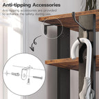 Shoe Rack Wooden Tall Narrow Storage Organizer