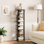 Shoe Rack Wooden Tall Narrow Storage Organizer