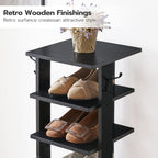 Shoe Rack Wooden Tall Narrow Storage Organizer