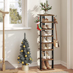 Shoe Rack Wooden Tall Narrow Storage Organizer