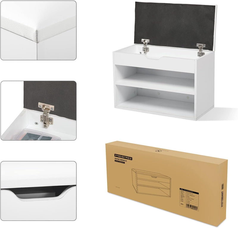 Shoe Storage Bench 60CM Wide with Folding