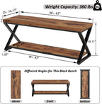 Shoe Storage Bench Entryway Benches for Hallway 120CM