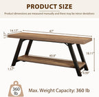 Shoe Storage Bench Entryway Benches for Hallway 120CM
