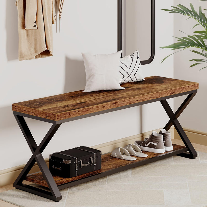 Shoe Storage Bench Entryway Benches for Hallway 120CM