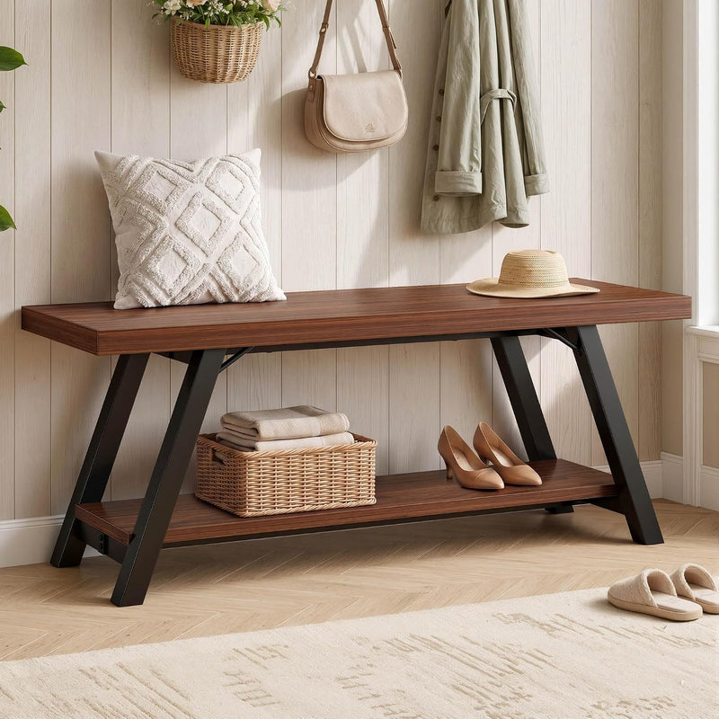 Shoe Storage Bench Entryway Benches for Hallway 120CM