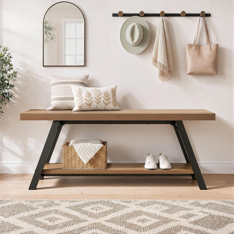 Shoe Storage Bench Entryway Benches for Hallway 120CM