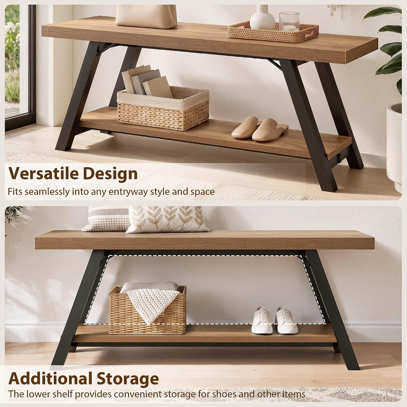 Shoe Storage Bench Entryway Benches for Hallway 120CM