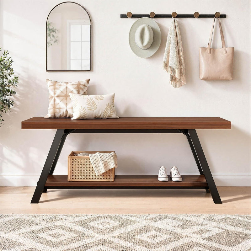 Shoe Storage Bench Entryway Benches for Hallway 120CM