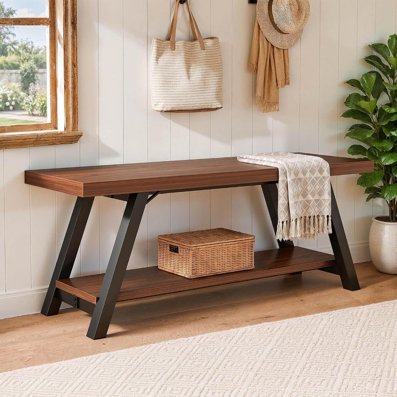 Shoe Storage Bench Entryway Benches for Hallway 120CM