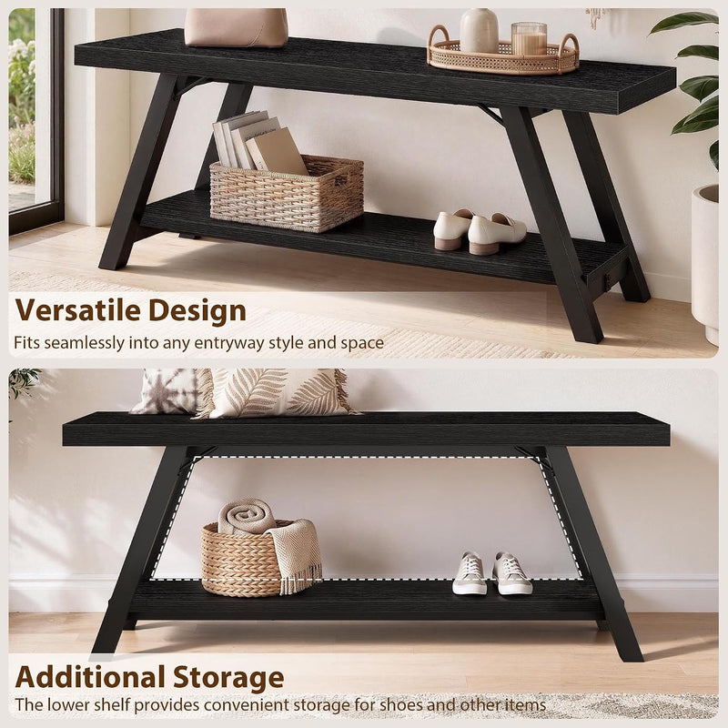 Shoe Storage Bench Entryway Benches for Hallway 120CM