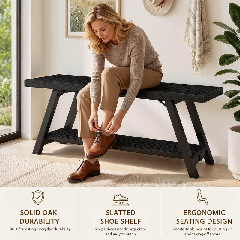 Shoe Storage Bench Entryway Benches for Hallway 120CM
