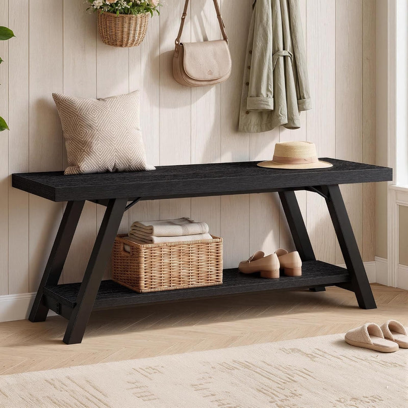 Shoe Storage Bench Entryway Benches for Hallway 120CM