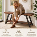 Shoe Storage Bench Entryway Benches for Hallway 120CM