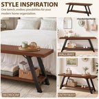 Shoe Storage Bench Entryway Benches for Hallway 120CM