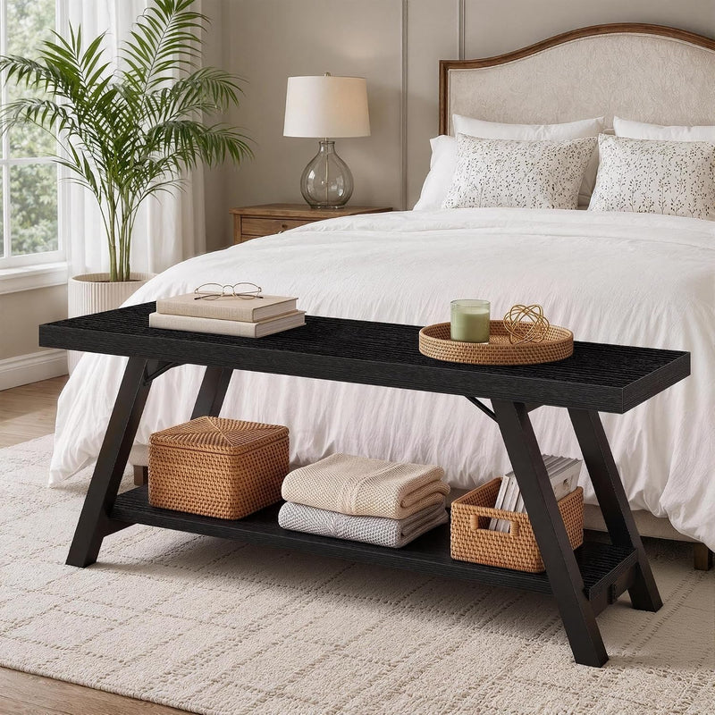 Shoe Storage Bench Entryway Benches for Hallway 120CM