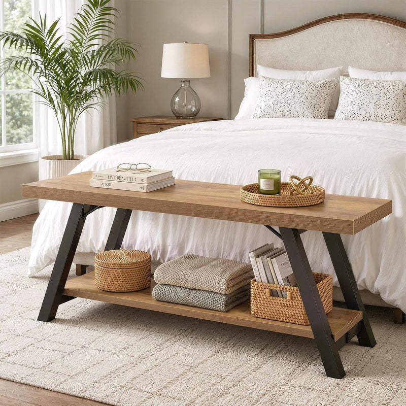 Shoe Storage Bench Entryway Benches for Hallway 120CM