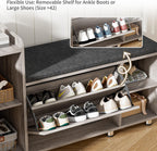 Shoe Storage Bench with Cushion 105CM Lounge 2