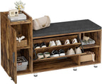 Shoe Storage Bench with Cushion 105CM Lounge 2