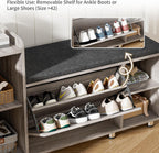 Shoe Storage Bench with Cushion 105CM Lounge 2