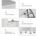 Shoe Storage Bench with Cushion 105CM Lounge 2