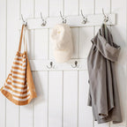 Shoe Storage Bench with Cushion and Coat Hooks