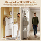 Shoe Storage Cabinet 19CM with 3 Flip Drawers