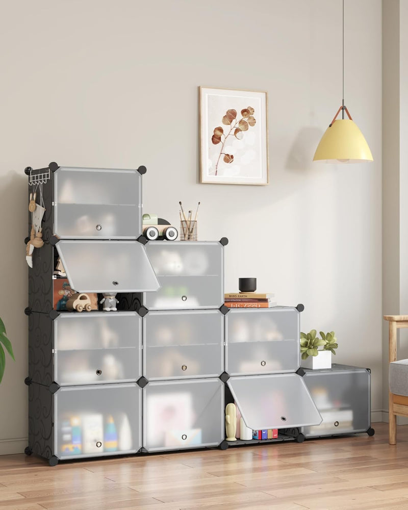 2x10 Tier Shoe Storage Cabinet Stores 40 Pairs