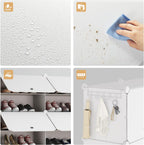 Shoe Storage Cabinet Stores 60 Pairs Plastic Rack
