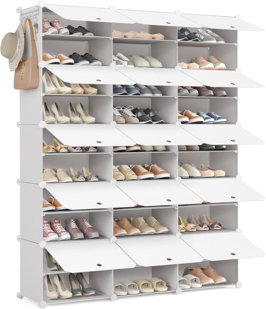 Shoe Storage Cabinet Stores 60 Pairs Plastic Rack