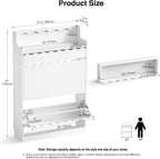 Modern Shoe Cabinet with 2 Flip Drawers Side