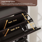 Shoe Storage Cabinet Organiser with 3 Flip Louvered