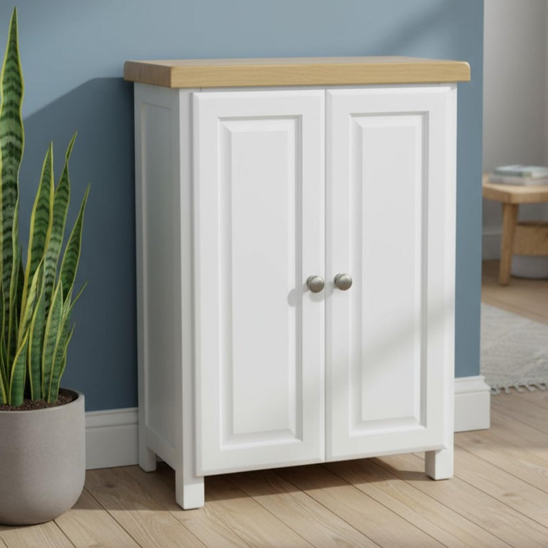 Shoe Storage Cabinet Painted Ready-Assembled Hallway Organiser