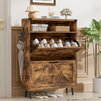 Shoe Storage Cabinet with 2 Flip Drawers