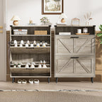 Shoe Storage Cabinet with 2 Flip Drawers