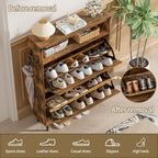 Shoe Storage Cabinet with 2 Flip Drawers