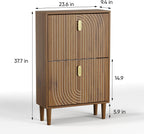 Shoe Cabinet Storage for Entryway with 2 Flip