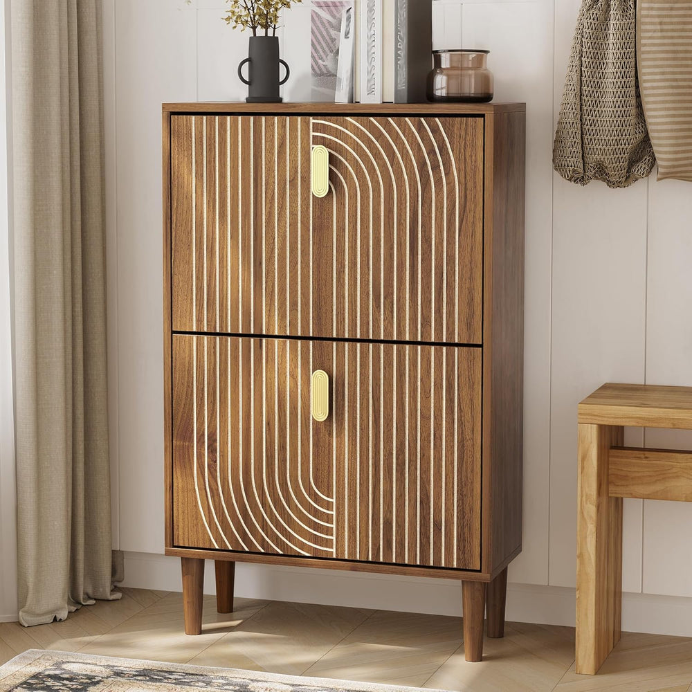 Shoe Cabinet Storage for Entryway with 2 Flip