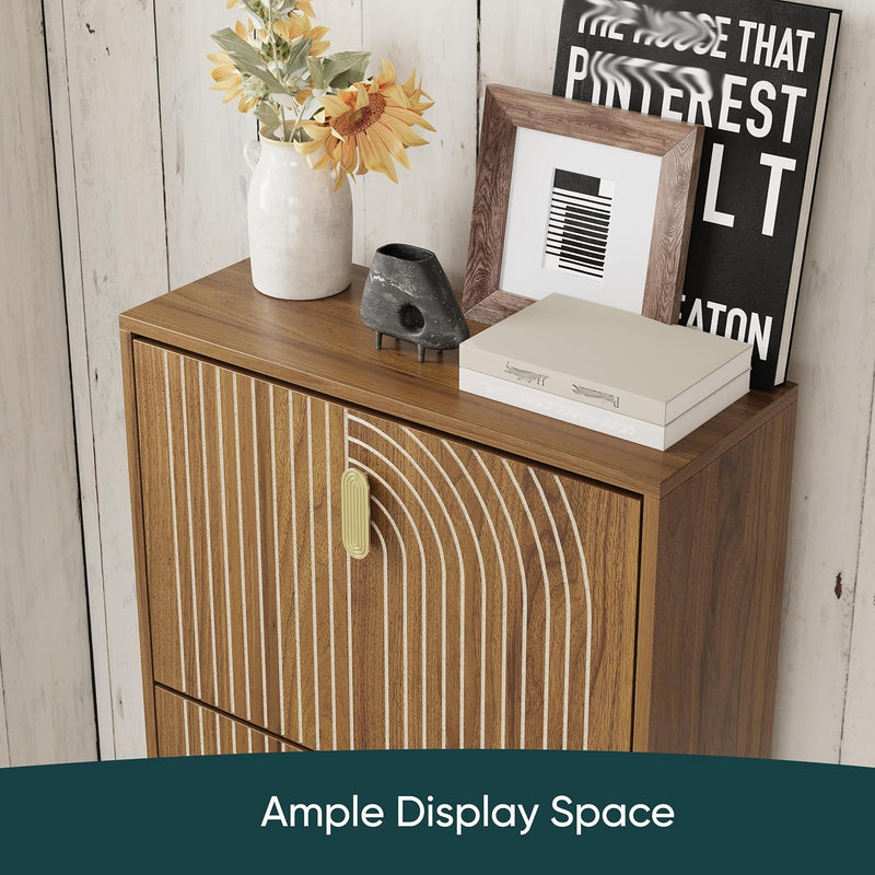 Shoe Cabinet Storage for Entryway with 2 Flip