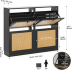 Shoe Storage Cabinet with 4 Flip Drawers 16-24